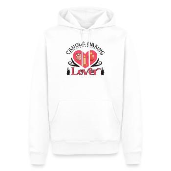 Liebhaber der Kerzenherstellung - Männer Premium Bio Hoodie - Weiß - Vorne - Nico (187cm)