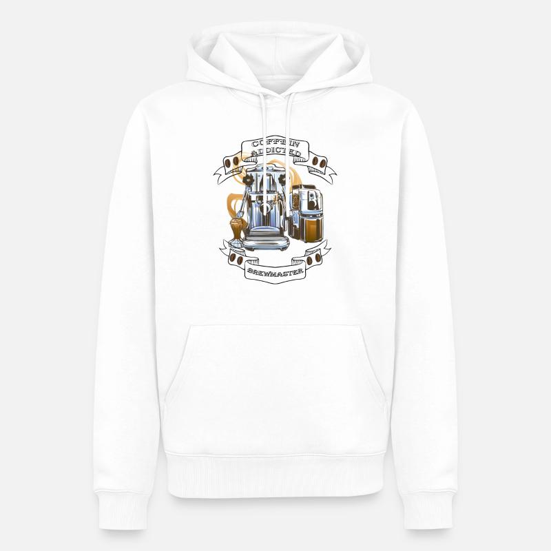Brewmaster - Männer Premium Bio Hoodie - Weiß