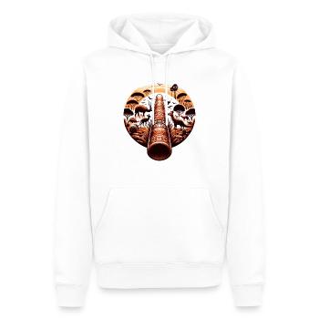 Didgeridoo mit Australischem Outback und Wildtiere - Männer Premium Bio Hoodie - Weiß - Vorne - Nico (187cm)