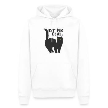 faule Katze Kätzchen Spruch Geschenkidee Katzen - Männer Premium Bio Hoodie - Weiß - Vorne - Nico (187cm)