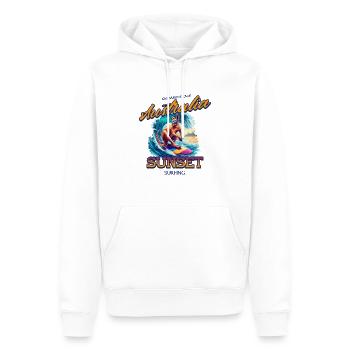 Kangaroo Beach Australia Surfer - Men’s Premium Organic Hoodie - white - Front - Nico (187cm)