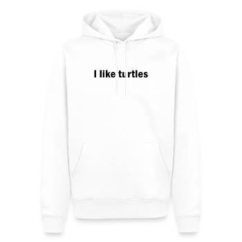 I Like Turtles Turtle - Männer Premium Bio Hoodie - Weiß - Vorne - Nico (187cm)