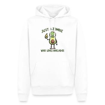 Nur ein Zombie, der Avocados liebt - Männer Premium Bio Hoodie - Weiß - Vorne - Nico (187cm)