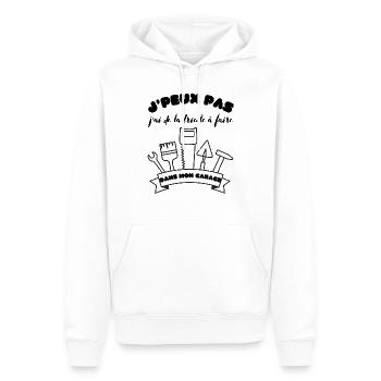 Männer, Frauen, Humorvoll, Humorvolles T-Shirt-Geschenk - Männer Premium Bio Hoodie - Weiß - Vorne - Nico (187cm)