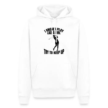 Golfverein Golfspieler Golf Golfplatz Golfsport - Männer Premium Bio Hoodie - Weiß - Vorne - Nico (187cm)