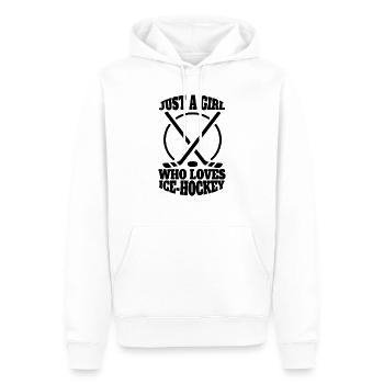Joueur de hockey sur glace Équipe de hockey sur glace Fan de hockey sur glace - Sweat à capuche Premium bio Homme - blanc - Devant - Nico (187cm)
