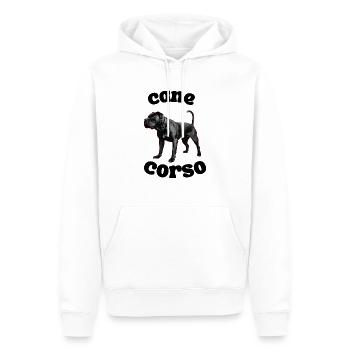 Cane corso - Sweat à capuche Premium bio Homme - blanc - Devant - Nico (187cm)