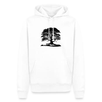Mystical Grove Tree of Life T-Shirt - Männer Premium Bio Hoodie - Weiß - Vorne - Nico (187cm)