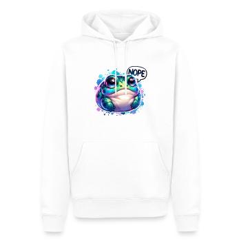 Frosch Liebhaber, Bunter Frosch, Süße Kröte - Männer Premium Bio Hoodie - Weiß - Vorne - Nico (187cm)