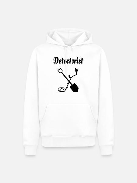 Metalldetektor - Männer Premium Bio Hoodie - Weiß