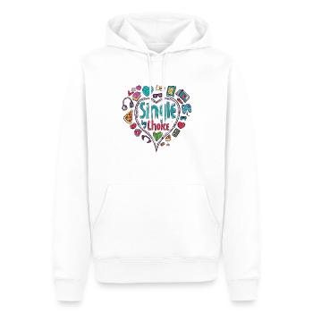 Solo Life Celebrations - Men’s Premium Organic Hoodie - white - Front - Nico (187cm)