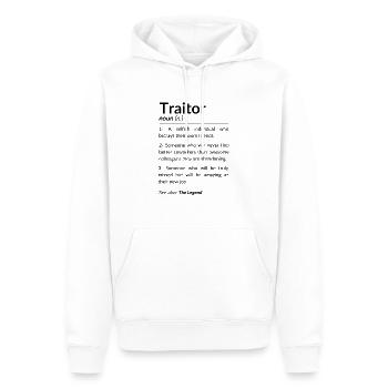 Lustiger Abschiedskollege, Kollege, der seinen Job verlässt - Männer Premium Bio Hoodie - Weiß - Vorne - Nico (187cm)