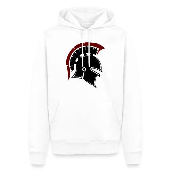 spartaner - Männer Premium Bio Hoodie - Weiß - Vorne - Nico (187cm)