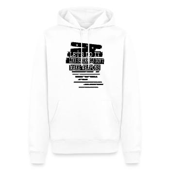 gift anti war statement present jokes green bird - Männer Premium Bio Hoodie - Weiß - Vorne - Nico (187cm)