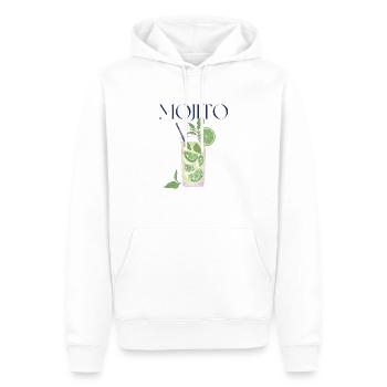 Mojito, boisson del'été - Sweat à capuche Premium bio Homme - blanc - Devant - Nico (187cm)