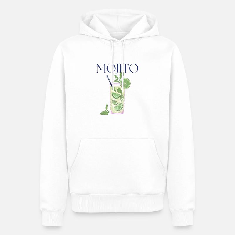 Mojito, boisson del'été - Sweat à capuche Premium bio Homme - blanc