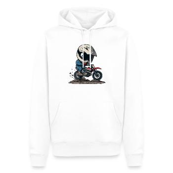 Motocross für Kinder - Männer Premium Bio Hoodie - Weiß - Vorne - Nico (187cm)