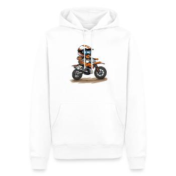 Kinder Motocross - Männer Premium Bio Hoodie - Weiß - Vorne - Nico (187cm)