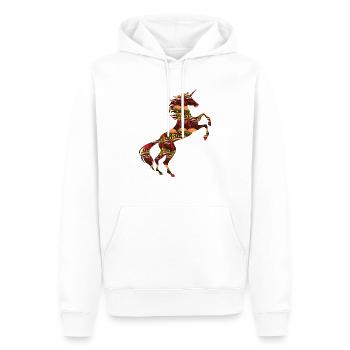Junk Food Einhorn TShirt Ungesunde Lebensmittel Magisch - Männer Premium Bio Hoodie - Weiß - Vorne - Nico (187cm)