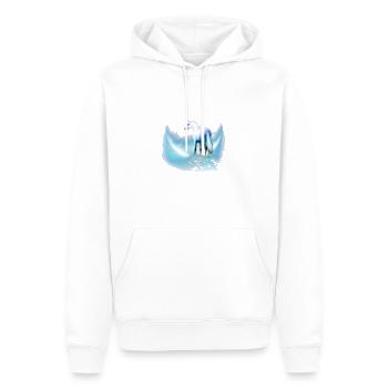 Wunderschönes blaues Einhorn T-Shirt Regenbogen magisches Wortspiel - Männer Premium Bio Hoodie - Weiß - Vorne - Nico (187cm)