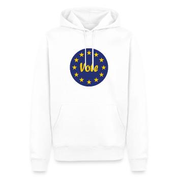 Die Europa Wahl - Männer Premium Bio Hoodie - Weiß - Vorne - Nico (187cm)