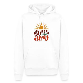Soul Full of Sunshine - Männer Premium Bio Hoodie - Weiß - Vorne - Nico (187cm)