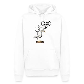 Spruch - Sprüche Wild West Cowboy Cowboy Yeehaw - Männer Premium Bio Hoodie - Weiß - Vorne - Nico (187cm)