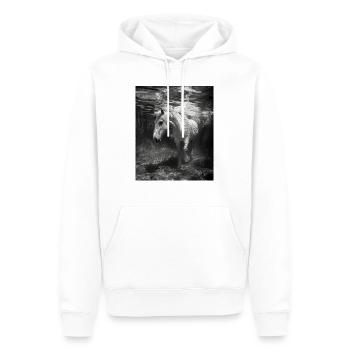 Horse Underwater - Men’s Premium Organic Hoodie - white - Front - Nico (187cm)