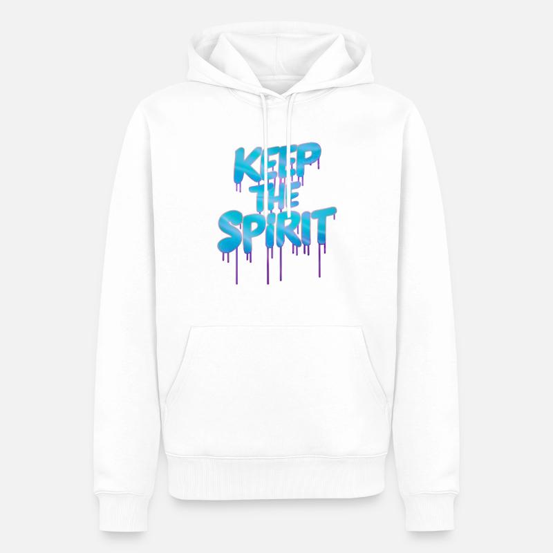 BEWAHREN SIE DEN GEIST - Männer Premium Bio Hoodie - Weiß