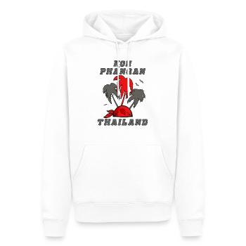 Koh Phangan Insel in Thailand Map - Männer Premium Bio Hoodie - Weiß - Vorne - Nico (187cm)