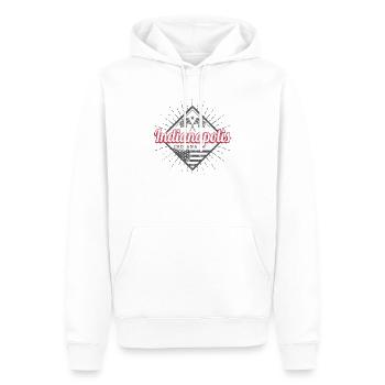 Indianapolis Stadt Indiana Vereinigte Staaten USA - Männer Premium Bio Hoodie - Weiß - Vorne - Nico (187cm)