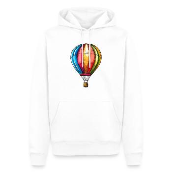 Balloon - Men’s Premium Organic Hoodie - white - Front - Nico (187cm)
