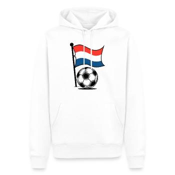 Football néerlandais - Sweat à capuche Premium bio Homme - blanc - Devant - Nico (187cm)