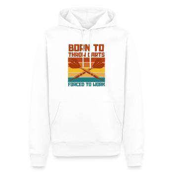 Dart Spruch Dartsport Dartpfeil Spieler Geschenk - Männer Premium Bio Hoodie - Weiß - Vorne - Nico (187cm)
