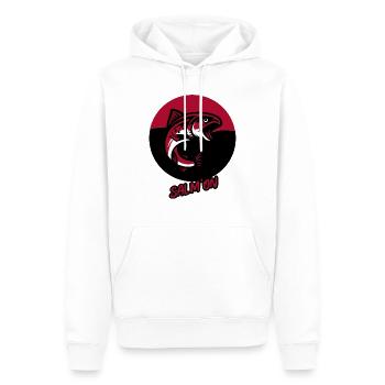Salmon: Salm'On - Männer Premium Bio Hoodie - Weiß - Vorne - Nico (187cm)