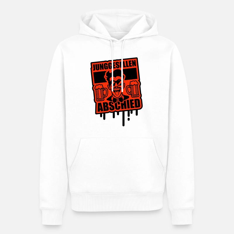 Enterrement de vie de garçon enterrement de vie de garçon - Sweat à capuche Premium bio Homme - blanc