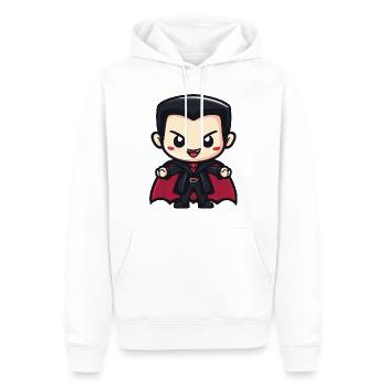 Vampire Halloween Cute Comic - Men’s Premium Organic Hoodie - white - Front - Nico (187cm)