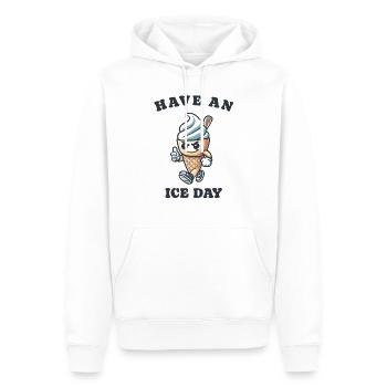 Have an nice day - Männer Premium Bio Hoodie - Weiß - Vorne - Nico (187cm)