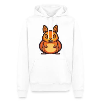 Écureuil Halloween Bande dessinée Drôle - Sweat à capuche Premium bio Homme - blanc - Devant - Nico (187cm)