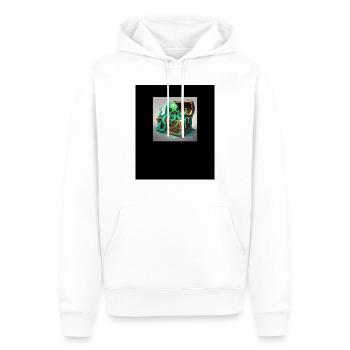 Mimiky Schatztruhe Tentakeltruhe Trickster - Männer Premium Bio Hoodie - Weiß - Vorne - Nico (187cm)