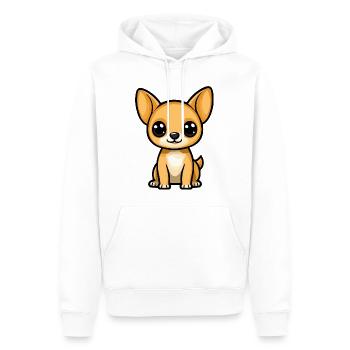 Chihuahua Chien Bande Dessinée Mignon - Sweat à capuche Premium bio Homme - blanc - Devant - Nico (187cm)