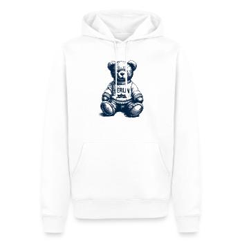 Berliner Kuschelbär - Männer Premium Bio Hoodie - Weiß - Vorne - Nico (187cm)