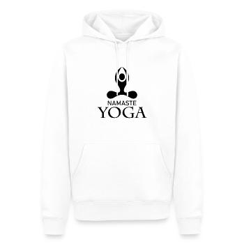 Yoga Meditation Spa - Männer Premium Bio Hoodie - Weiß - Vorne - Nico (187cm)