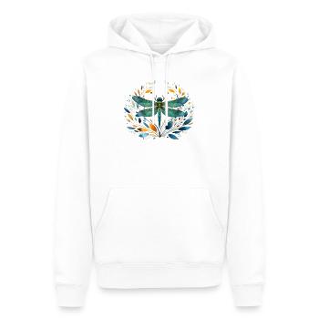 Libelle Libellule - Sweat à capuche Premium bio Homme - blanc - Devant - Nico (187cm)