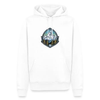 Berge Gebirge - Männer Premium Bio Hoodie - Weiß - Vorne - Nico (187cm)