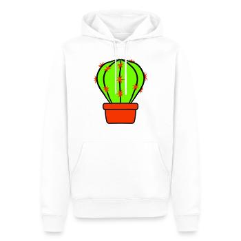 Kaktus Pflanze Stachelig Stacheln Wüsten Kakteen - Männer Premium Bio Hoodie - Weiß - Vorne - Nico (187cm)