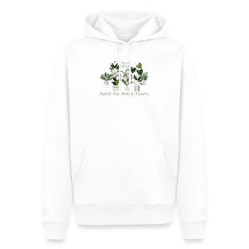 Pflanzenliebhaber Design Plant Lover Design - Männer Premium Bio Hoodie - Weiß - Vorne - Nico (187cm)