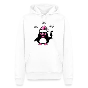Noël du canard de plage - Sweat à capuche Premium bio Homme - blanc - Devant - Nico (187cm)