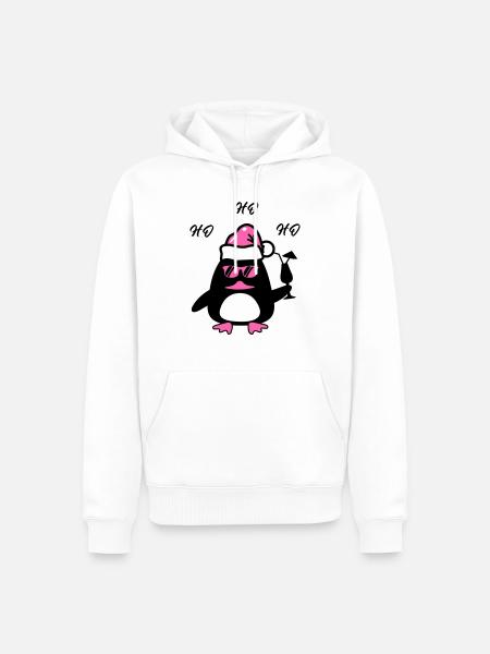 Beach Duck Christmas - Men’s Premium Organic Hoodie - white