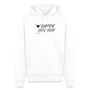 Silvester - Neujahr Frauen - Männer Premium Bio Hoodie - Weiß - Vorne - Nico (187cm)